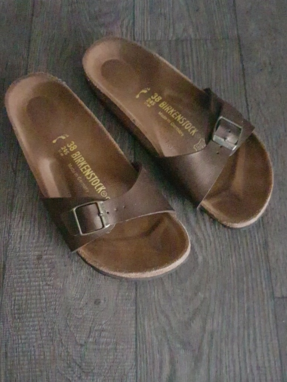 Birkenstock Women’s Madrid Single-Band Sandals in Brown
